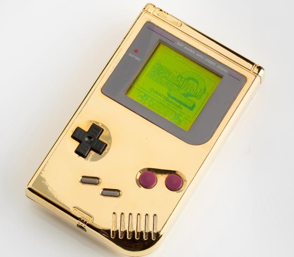 Electroformed and gold plated GameBoy
