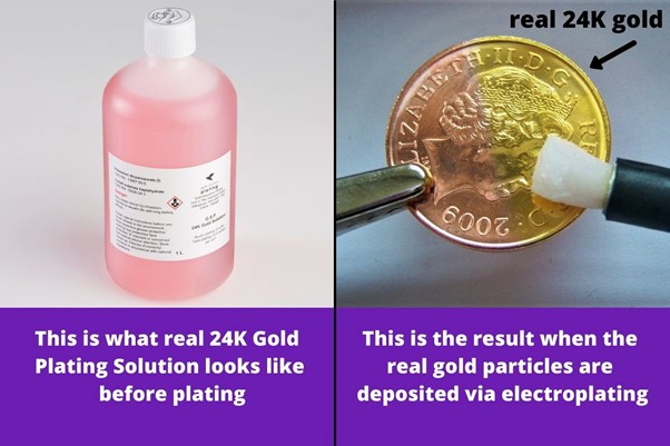 Gold deals electroplating process