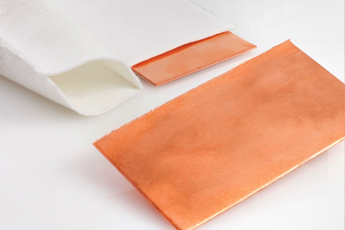 Set of two PDO Flat Copper Tank Anodes and two high-quality anode bags
