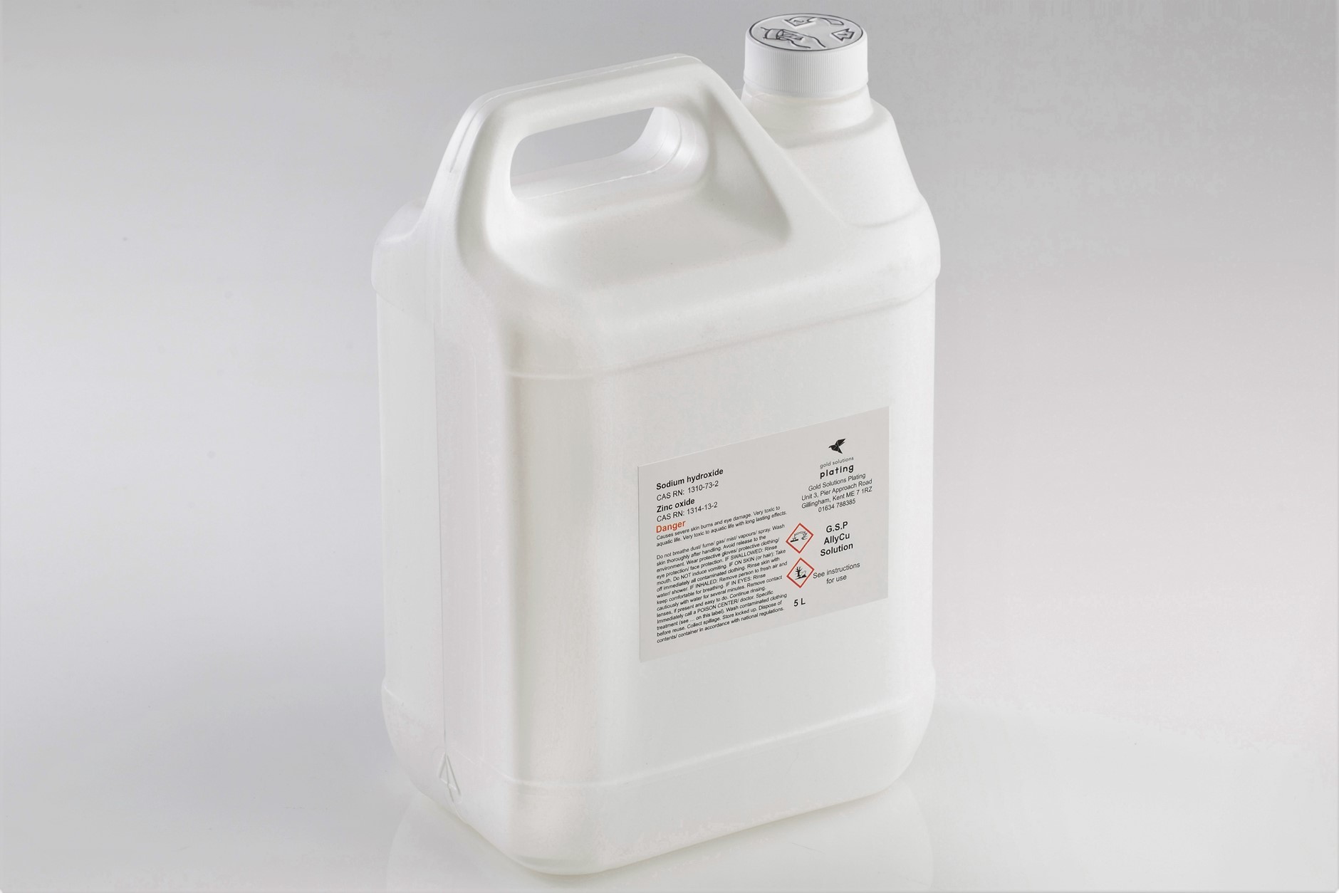 G.S.P AllyCu Zincate Solution, 5 litre bottle