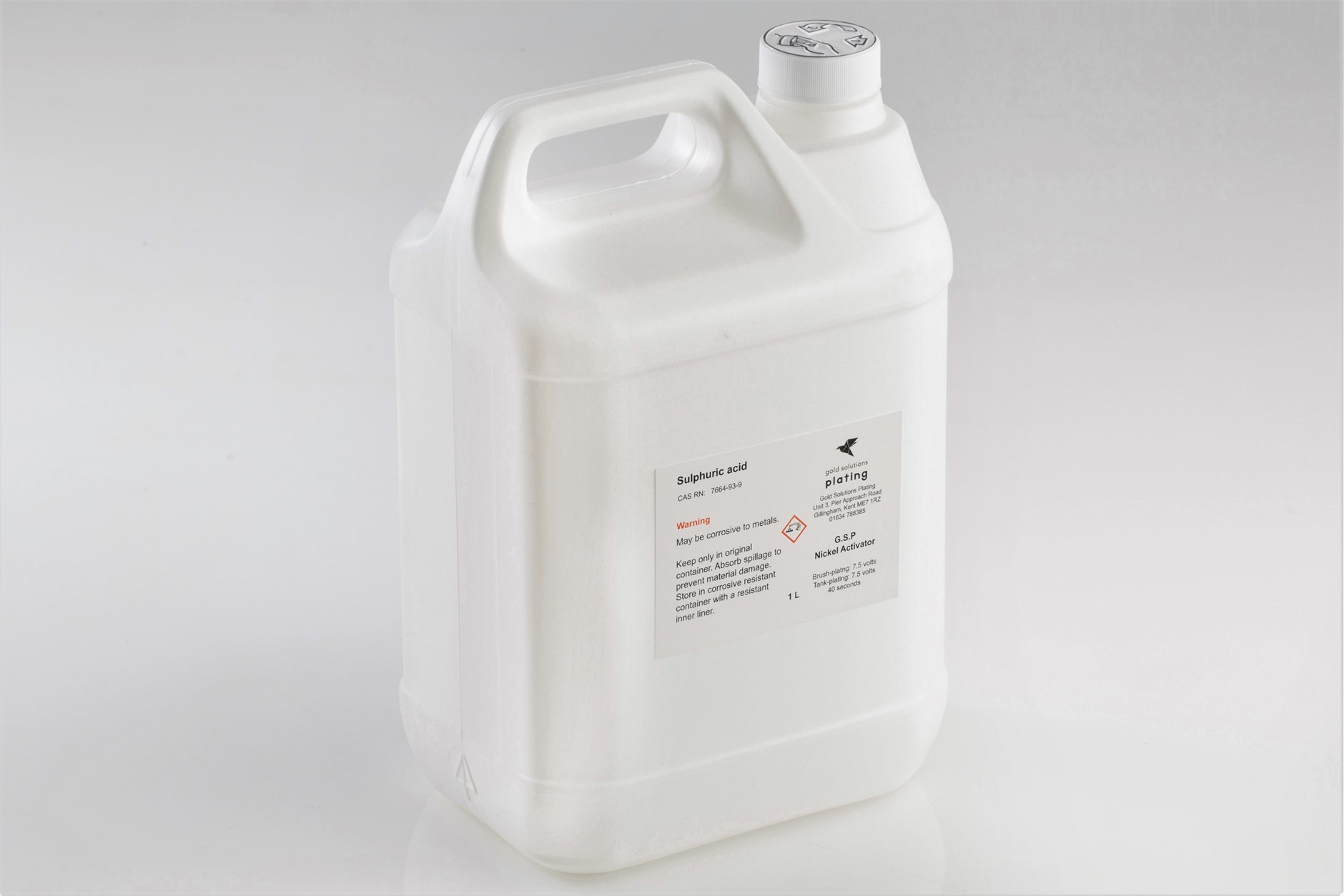 G.S.P Nickel Activator Solution, 5 litre bottle