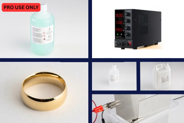 Vermeil 18K Gold Plating Kit for Jewellery - 250ml Tanks