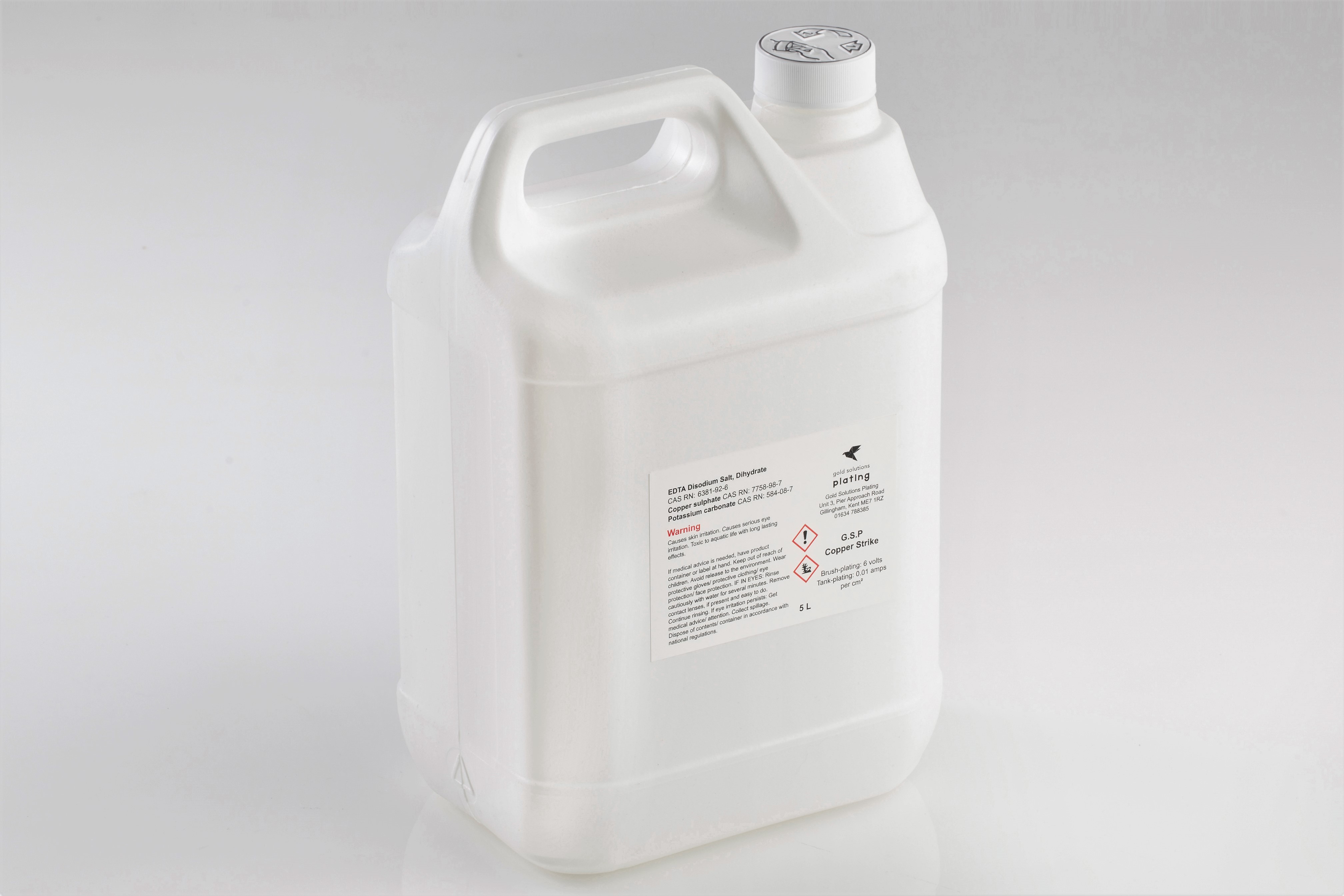 G.S.P Copper Strike Solution G.S.P Copper Strike Solution, 5 litre bottle
